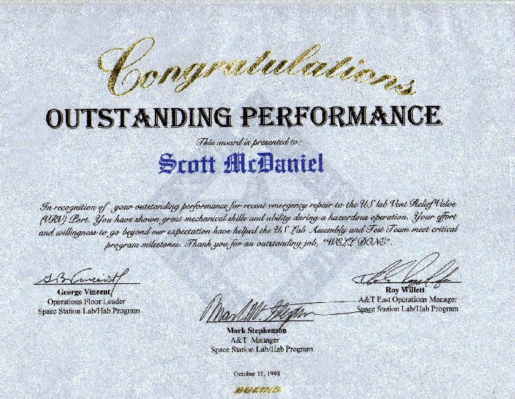 Boeing Certificate