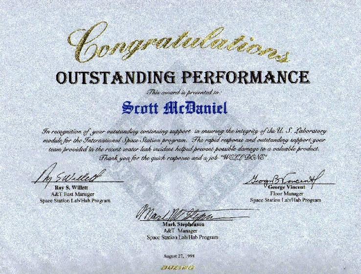 Boeing Certificate