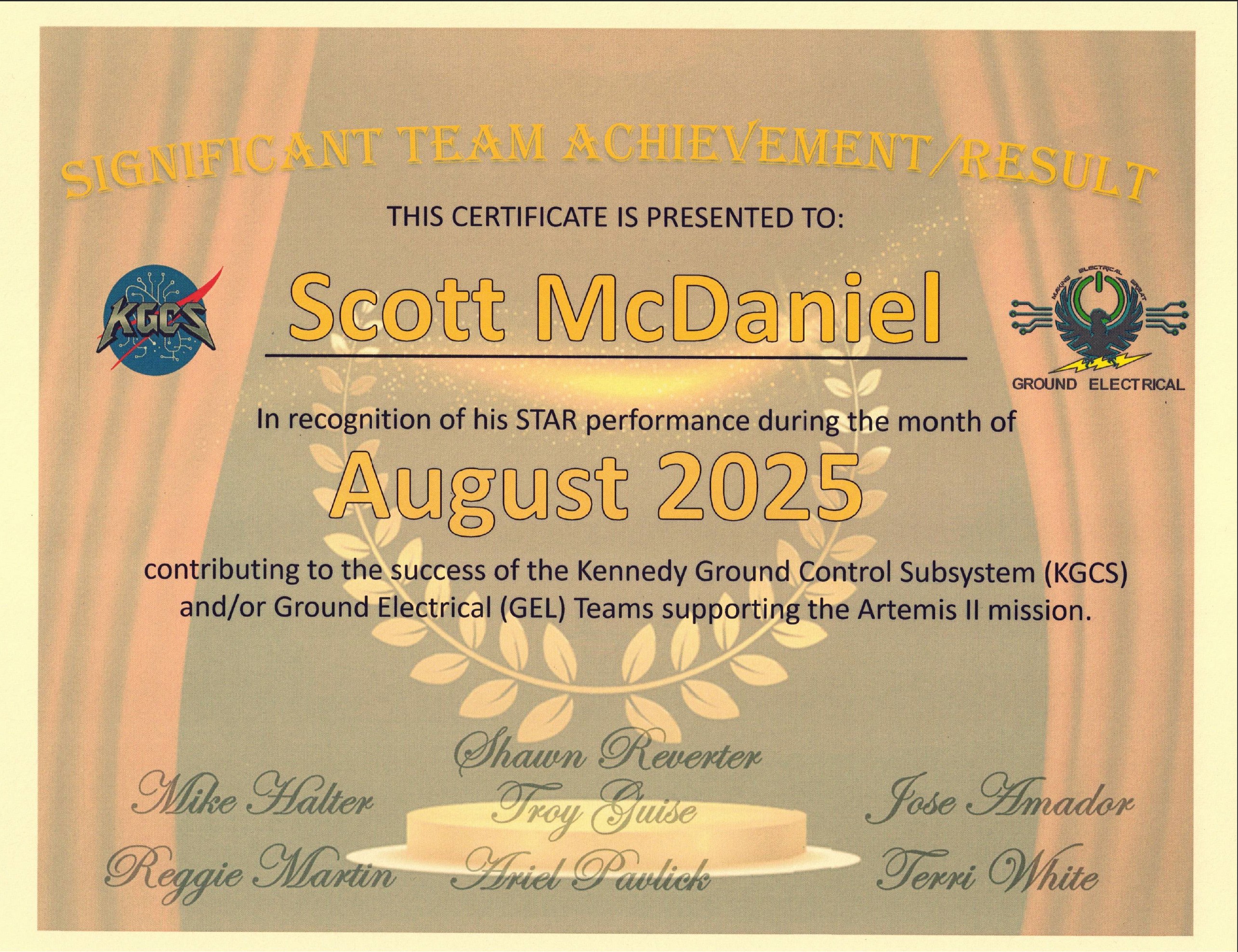 STAR Award KGCS